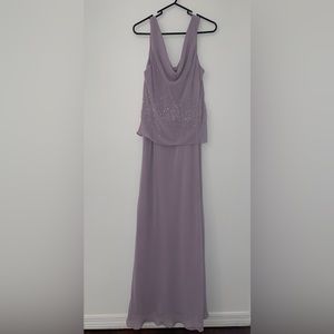 Girls formal dress with shawl for a wedding, prom, or any special event.